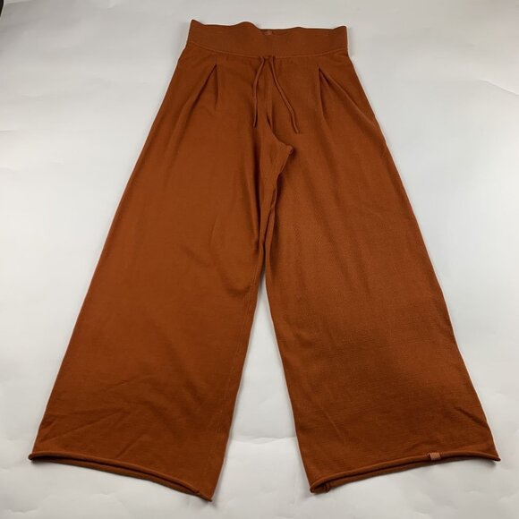 Athleta Pants - Athleta + Alicia Keys Pumpkin Sweater Knit Wide Leg Lounge Pant L